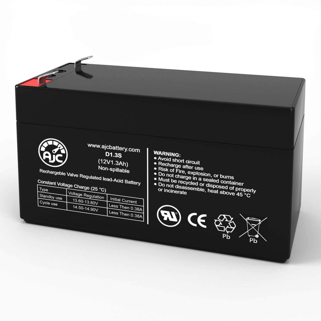 AJC 12V 1.3Ah Sealed Lead Acid - AGM - VRLA Battery - BuyClerk